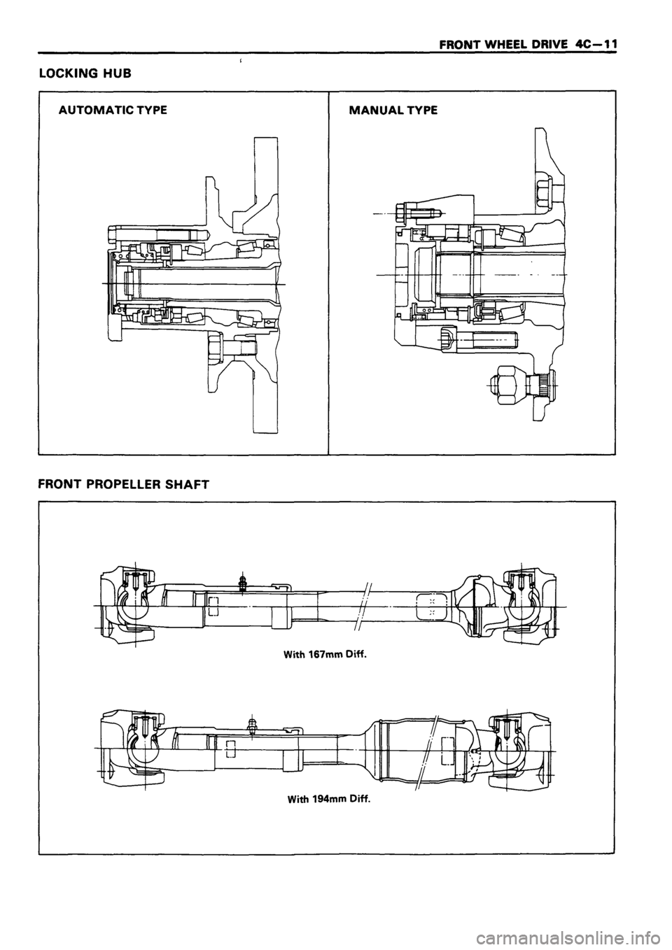 ISUZU TF SERIES 1993  Workshop Manual 