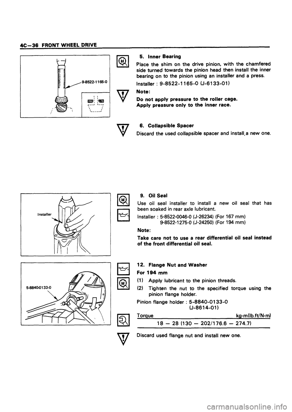 ISUZU TF SERIES 1993 Workshop Manual ISUZU TF SERIES 1993 Workshop Manual