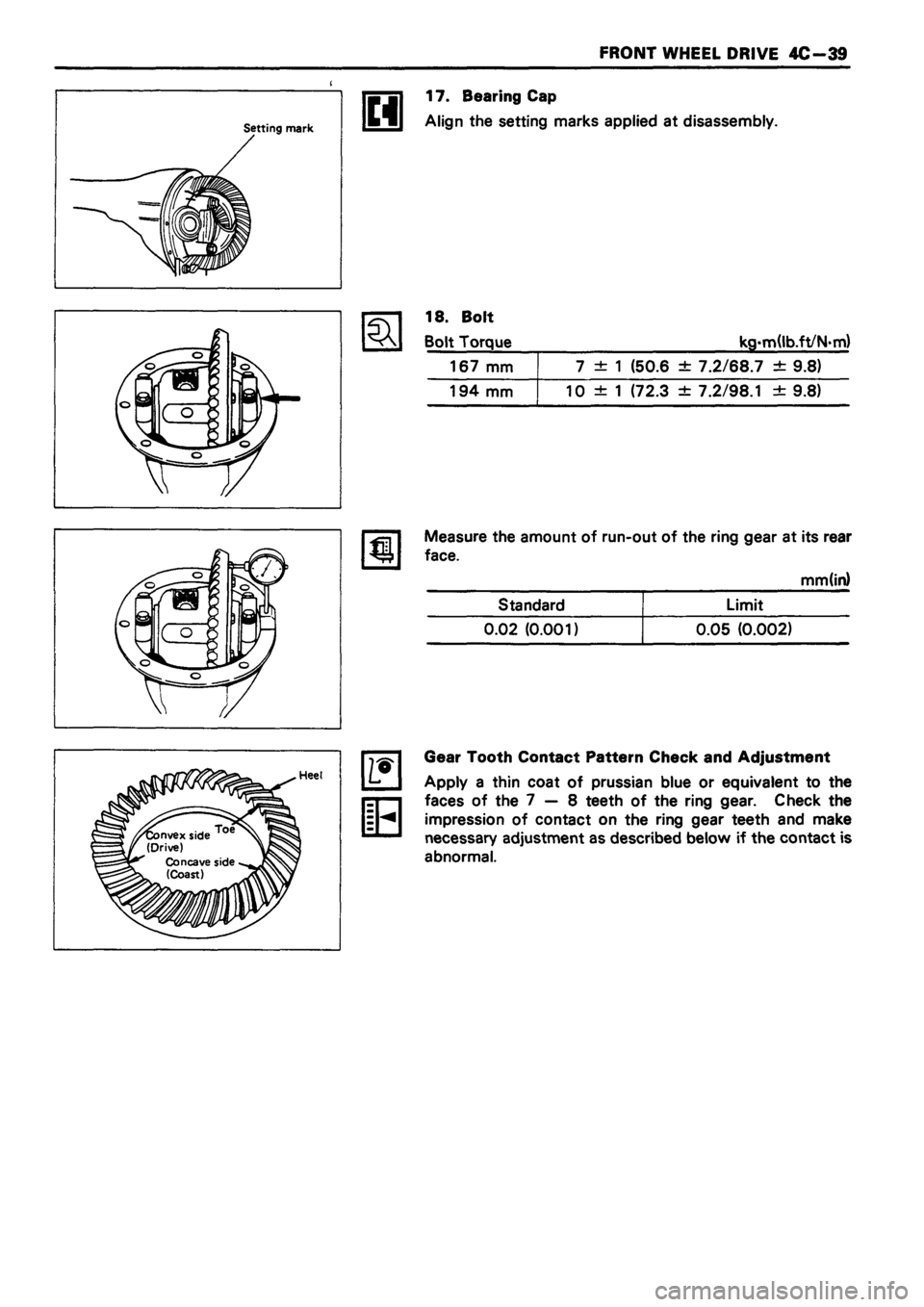 ISUZU TF SERIES 1993 Workshop Manual ISUZU TF SERIES 1993 Workshop Manual