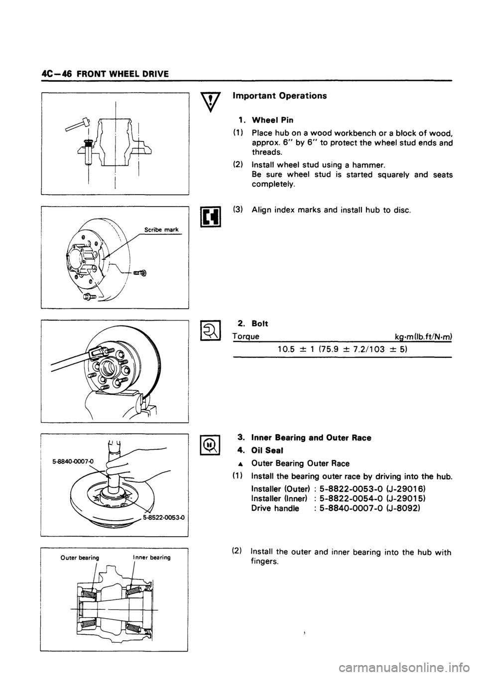 ISUZU TF SERIES 1993 Workshop Manual ISUZU TF SERIES 1993 Workshop Manual