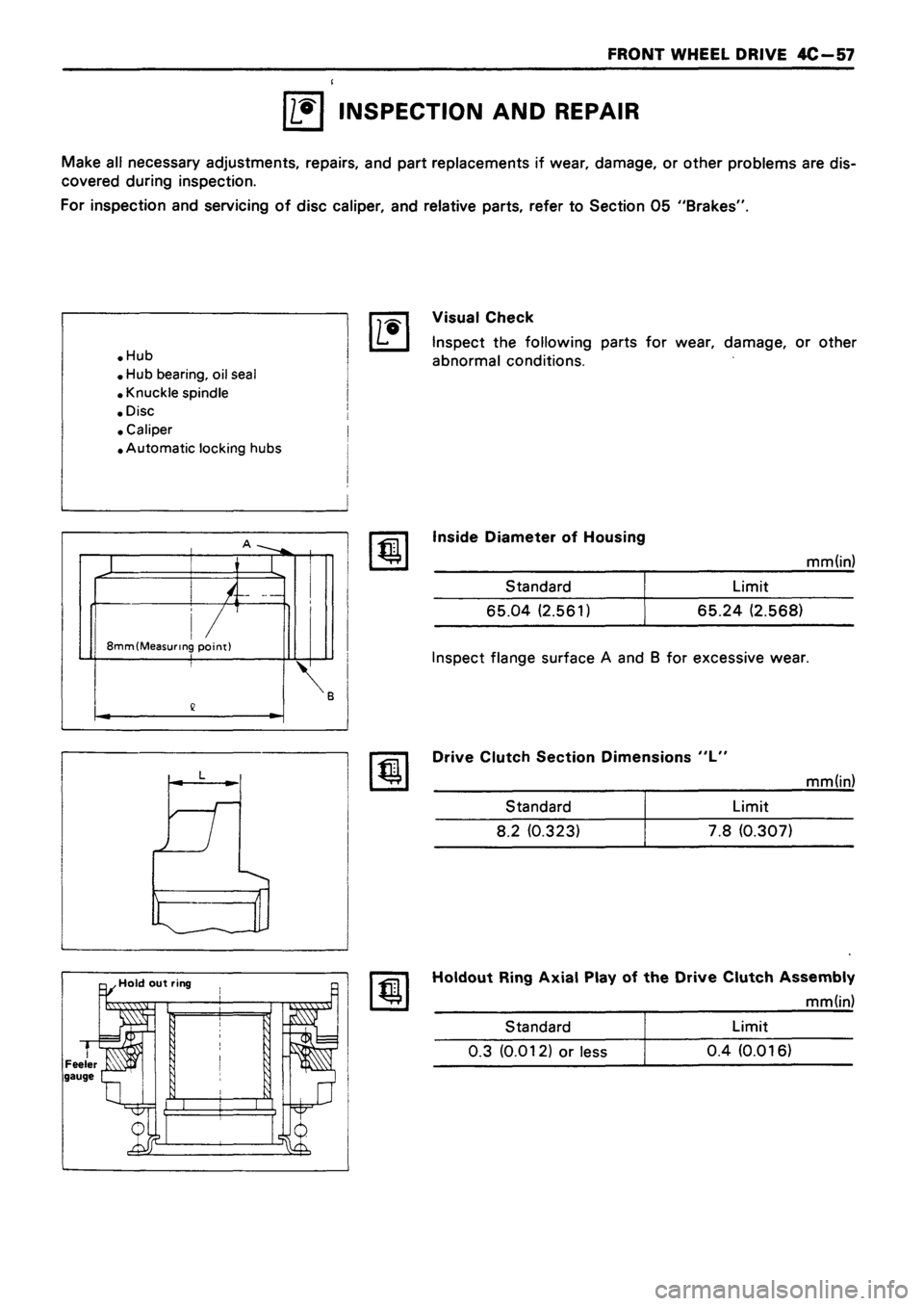 ISUZU TF SERIES 1993  Workshop Manual 