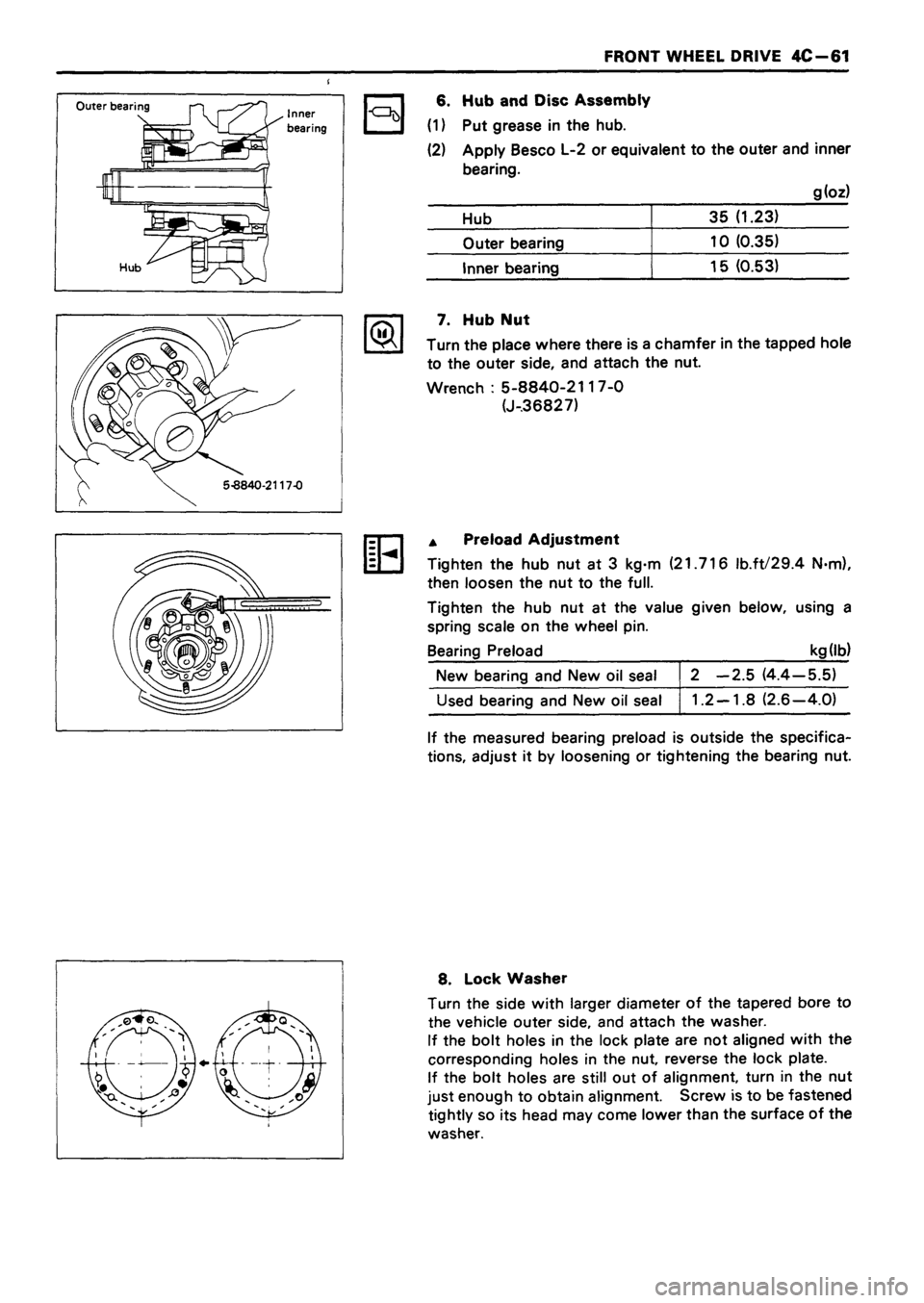 ISUZU TF SERIES 1993  Workshop Manual 