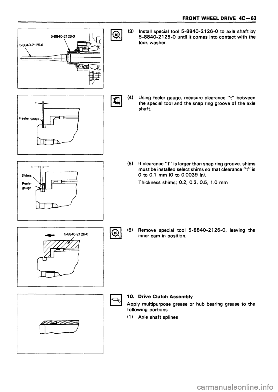 ISUZU TF SERIES 1993  Workshop Manual 