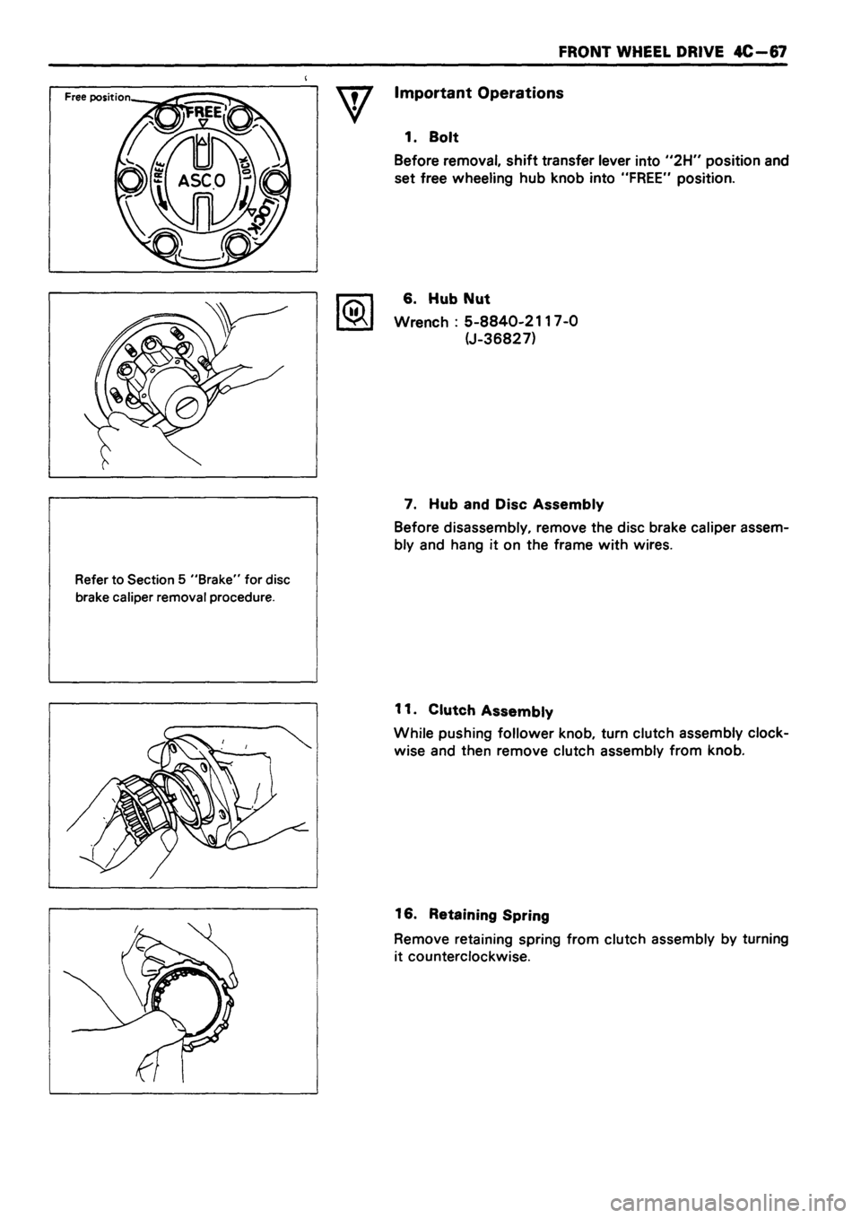 ISUZU TF SERIES 1993  Workshop Manual 