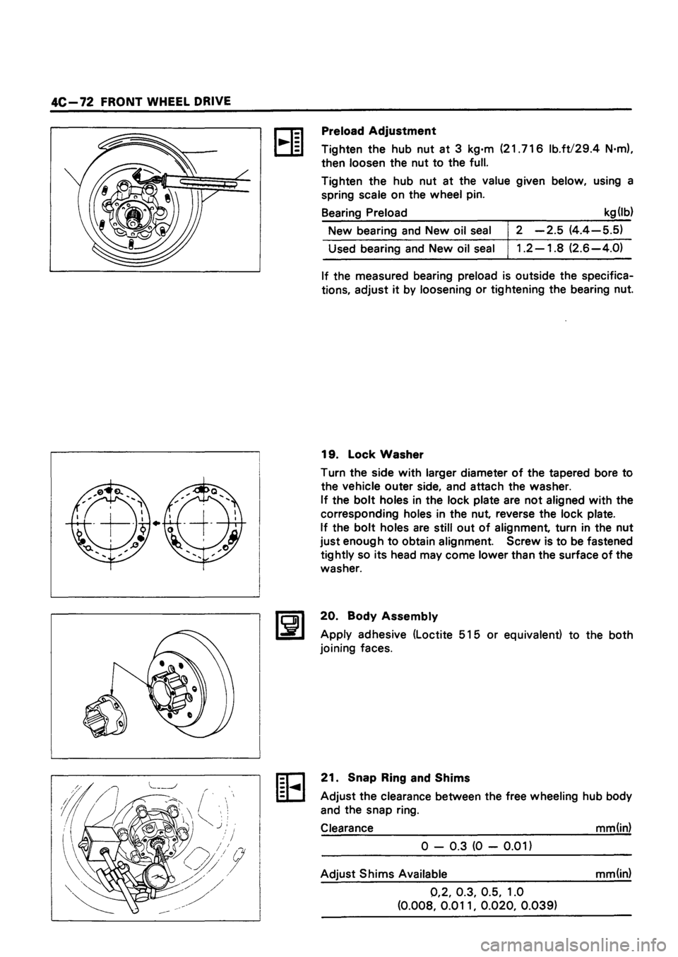 ISUZU TF SERIES 1993  Workshop Manual 