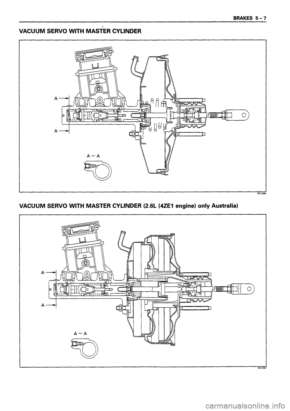ISUZU TF SERIES 1993  Workshop Manual 