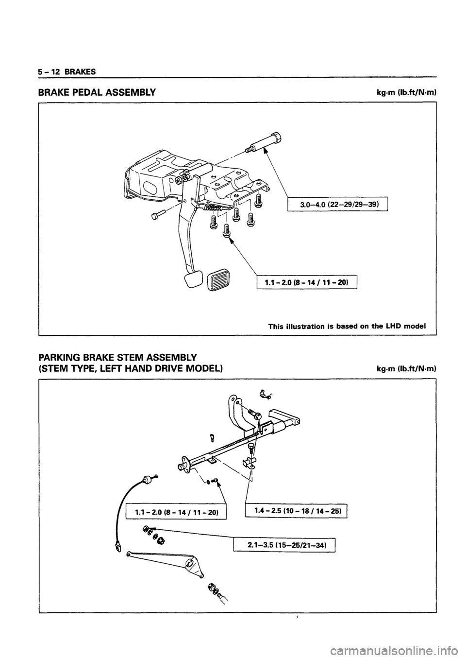 ISUZU TF SERIES 1993  Workshop Manual 