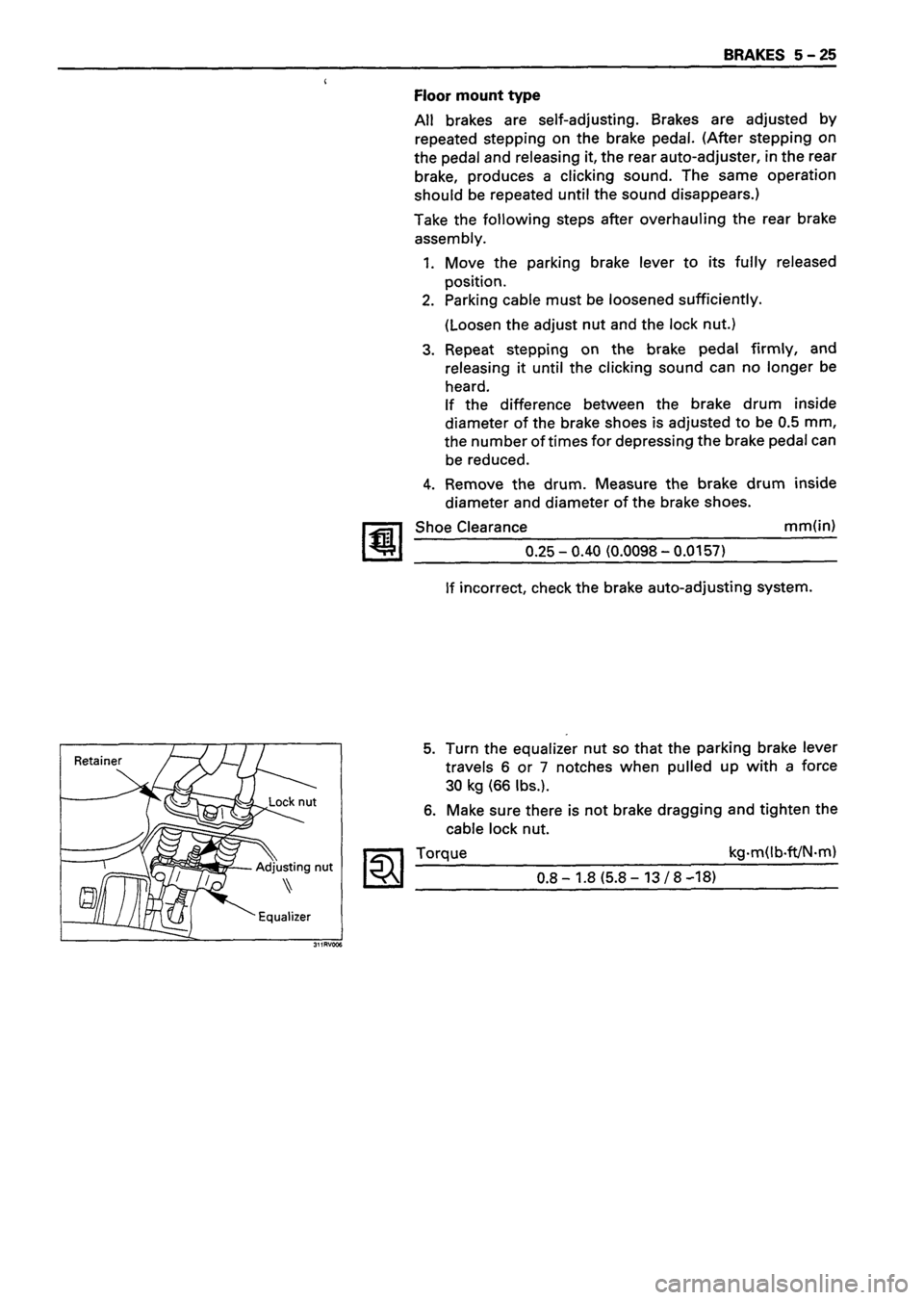 ISUZU TF SERIES 1993  Workshop Manual 