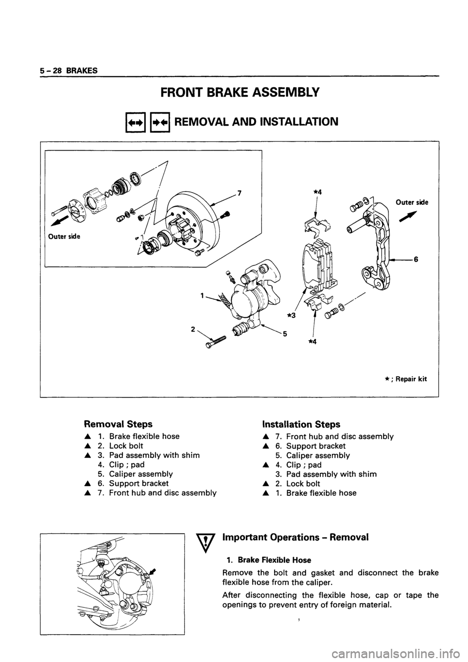 ISUZU TF SERIES 1993  Workshop Manual 