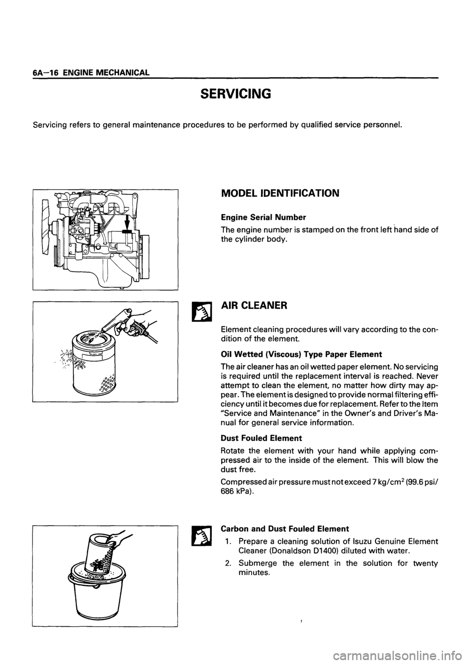 ISUZU TF SERIES 1993 Workshop Manual ISUZU TF SERIES 1993 Workshop Manual