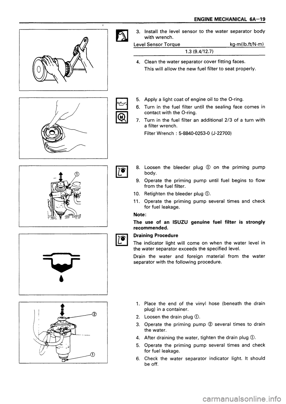 ISUZU TF SERIES 1993 Workshop Manual ISUZU TF SERIES 1993 Workshop Manual