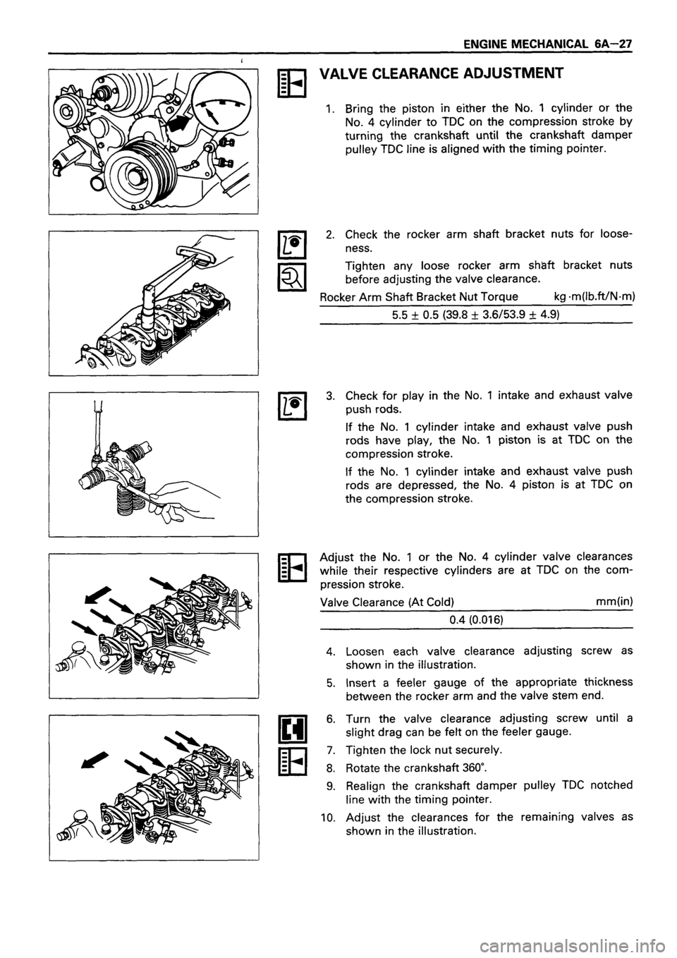 ISUZU TF SERIES 1993 Workshop Manual ISUZU TF SERIES 1993 Workshop Manual