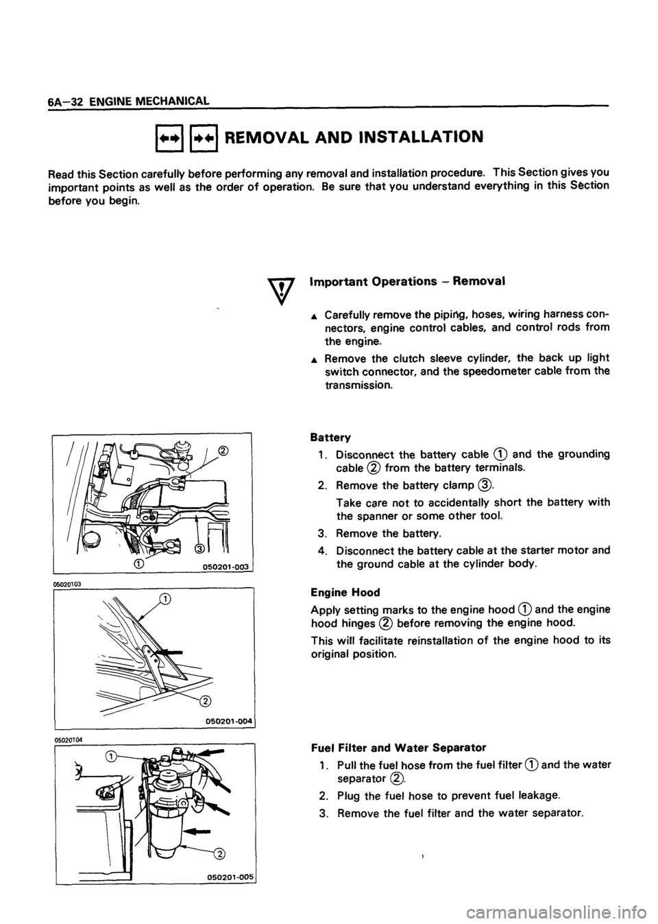 ISUZU TF SERIES 1993 Workshop Manual ISUZU TF SERIES 1993 Workshop Manual