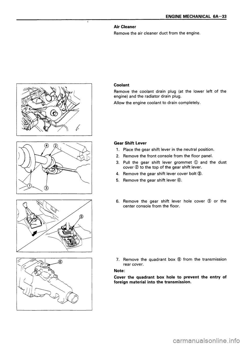 ISUZU TF SERIES 1993 Workshop Manual ISUZU TF SERIES 1993 Workshop Manual
