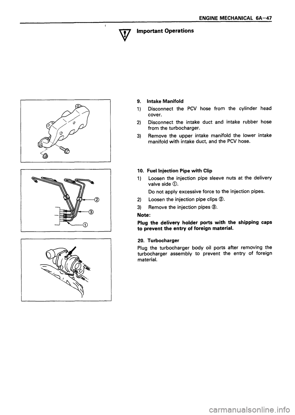 ISUZU TF SERIES 1993  Workshop Manual 