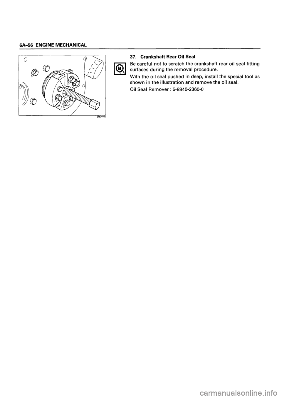 ISUZU TF SERIES 1993  Workshop Manual 