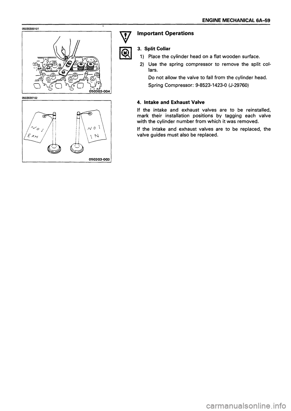 ISUZU TF SERIES 1993  Workshop Manual 