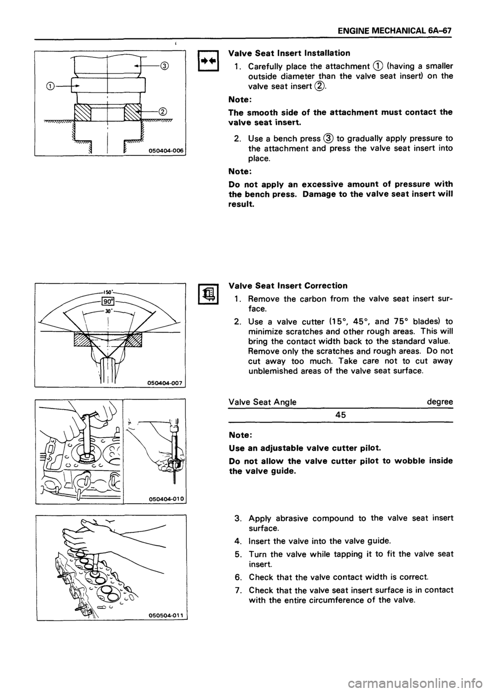 ISUZU TF SERIES 1993  Workshop Manual 