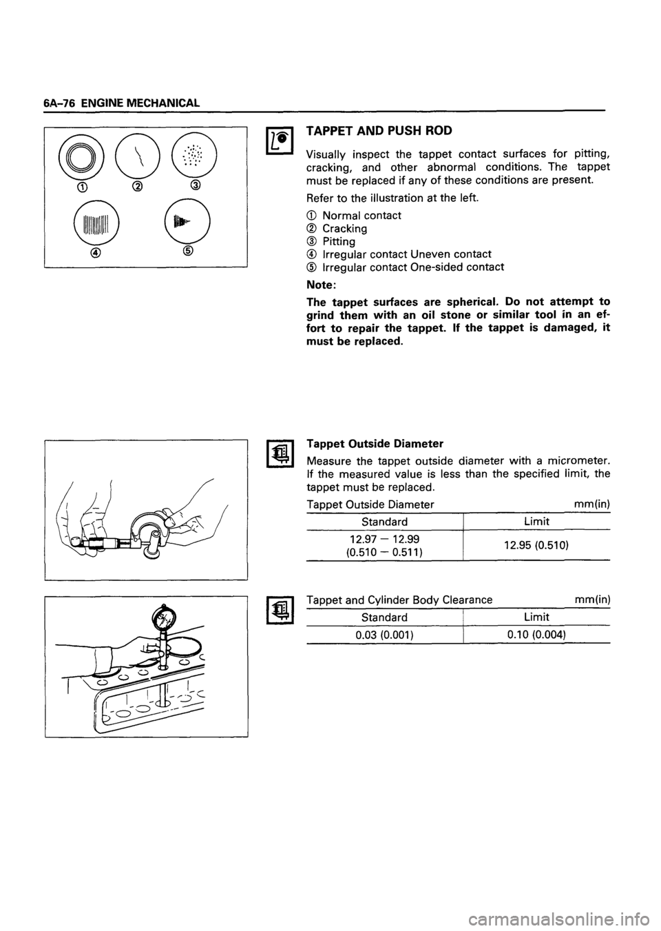 ISUZU TF SERIES 1993  Workshop Manual 