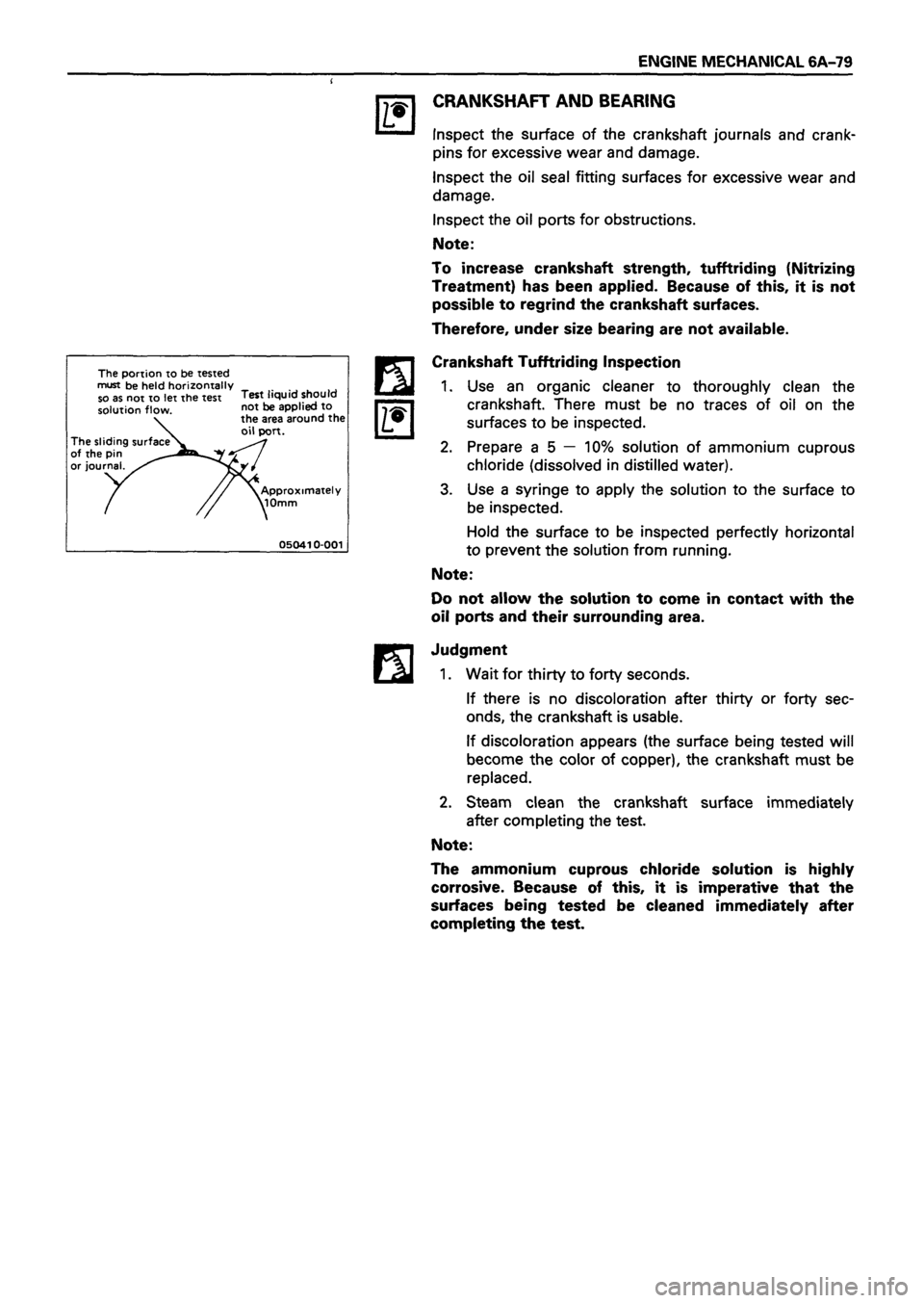 ISUZU TF SERIES 1993  Workshop Manual 