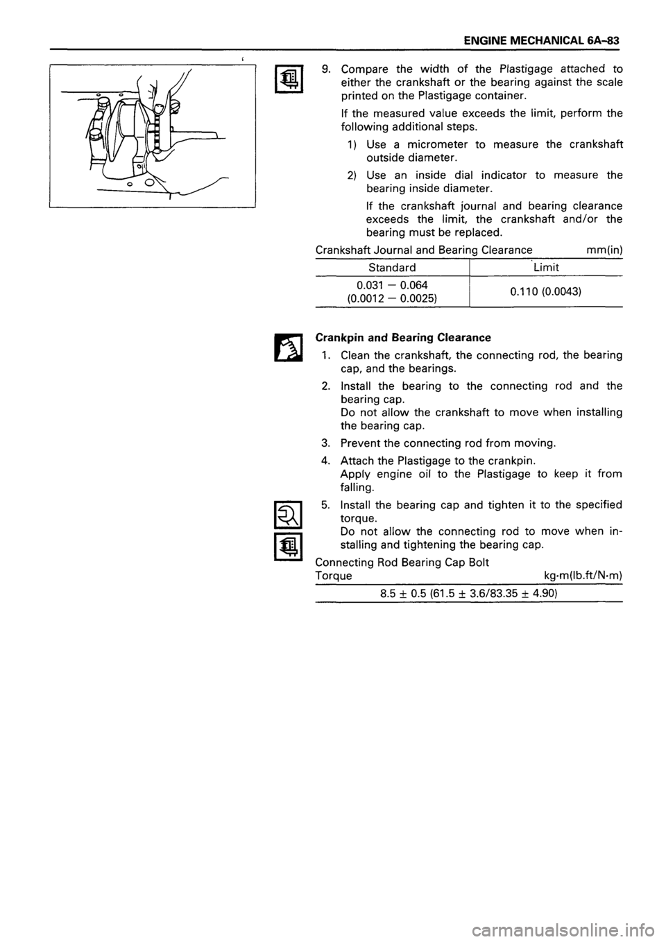 ISUZU TF SERIES 1993  Workshop Manual 