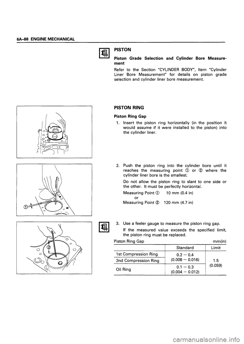 ISUZU TF SERIES 1993 Workshop Manual ISUZU TF SERIES 1993 Workshop Manual