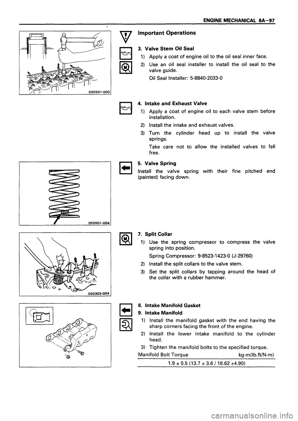 ISUZU TF SERIES 1993 Workshop Manual ISUZU TF SERIES 1993 Workshop Manual