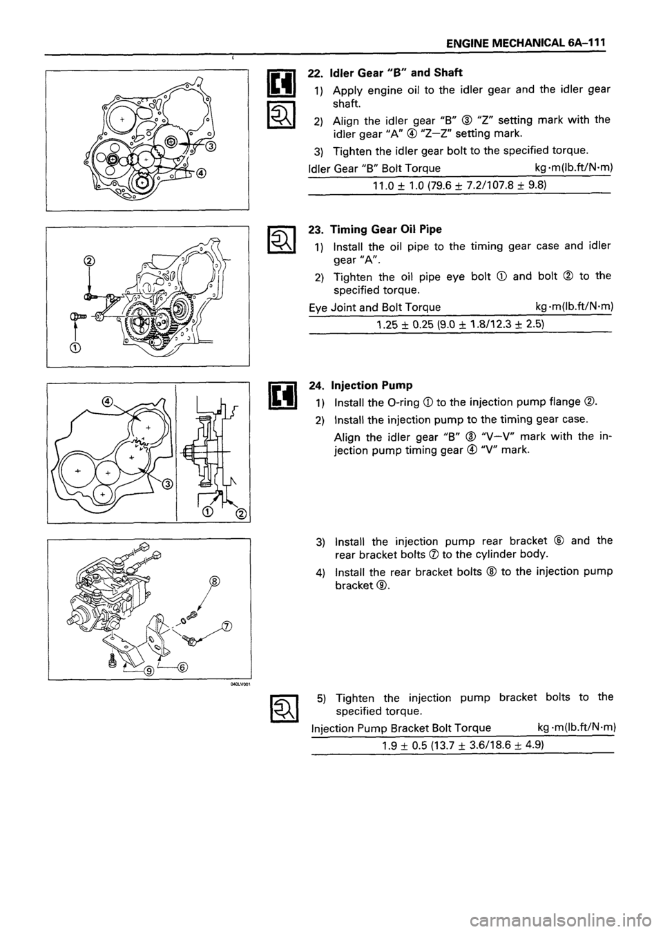 ISUZU TF SERIES 1993 Workshop Manual ISUZU TF SERIES 1993 Workshop Manual