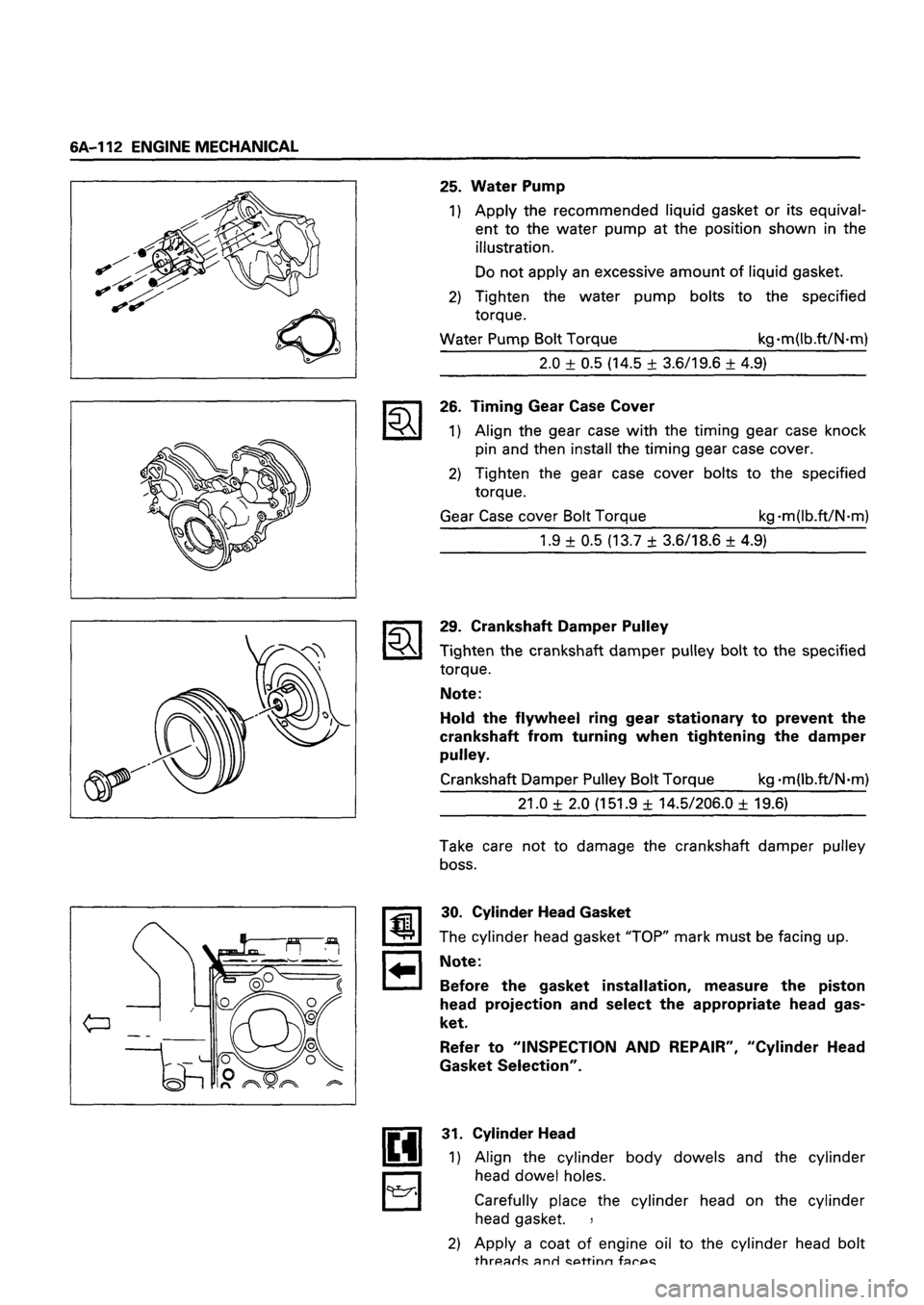 ISUZU TF SERIES 1993 Workshop Manual ISUZU TF SERIES 1993 Workshop Manual