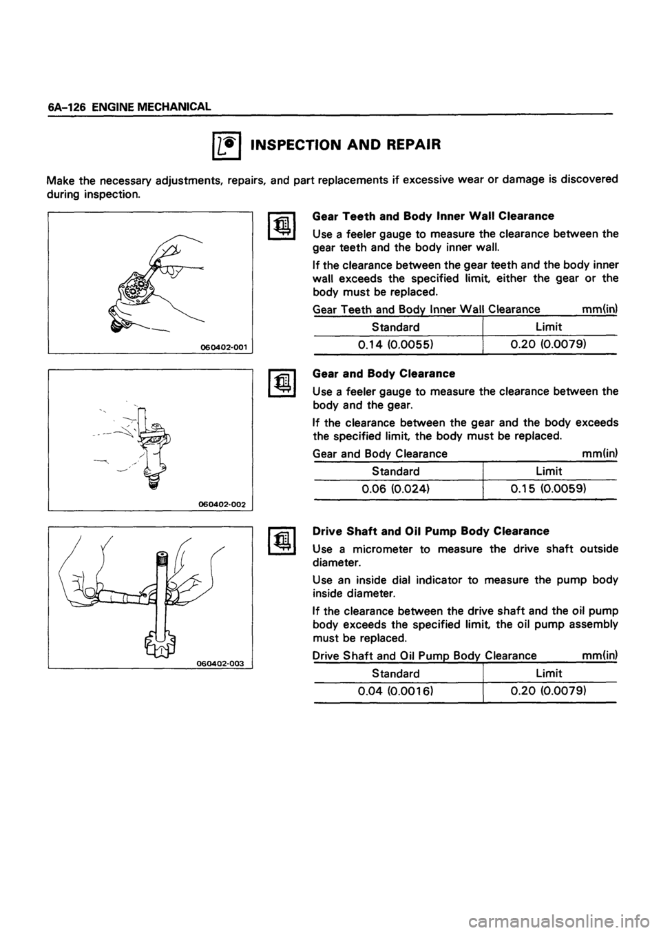 ISUZU TF SERIES 1993  Workshop Manual 
