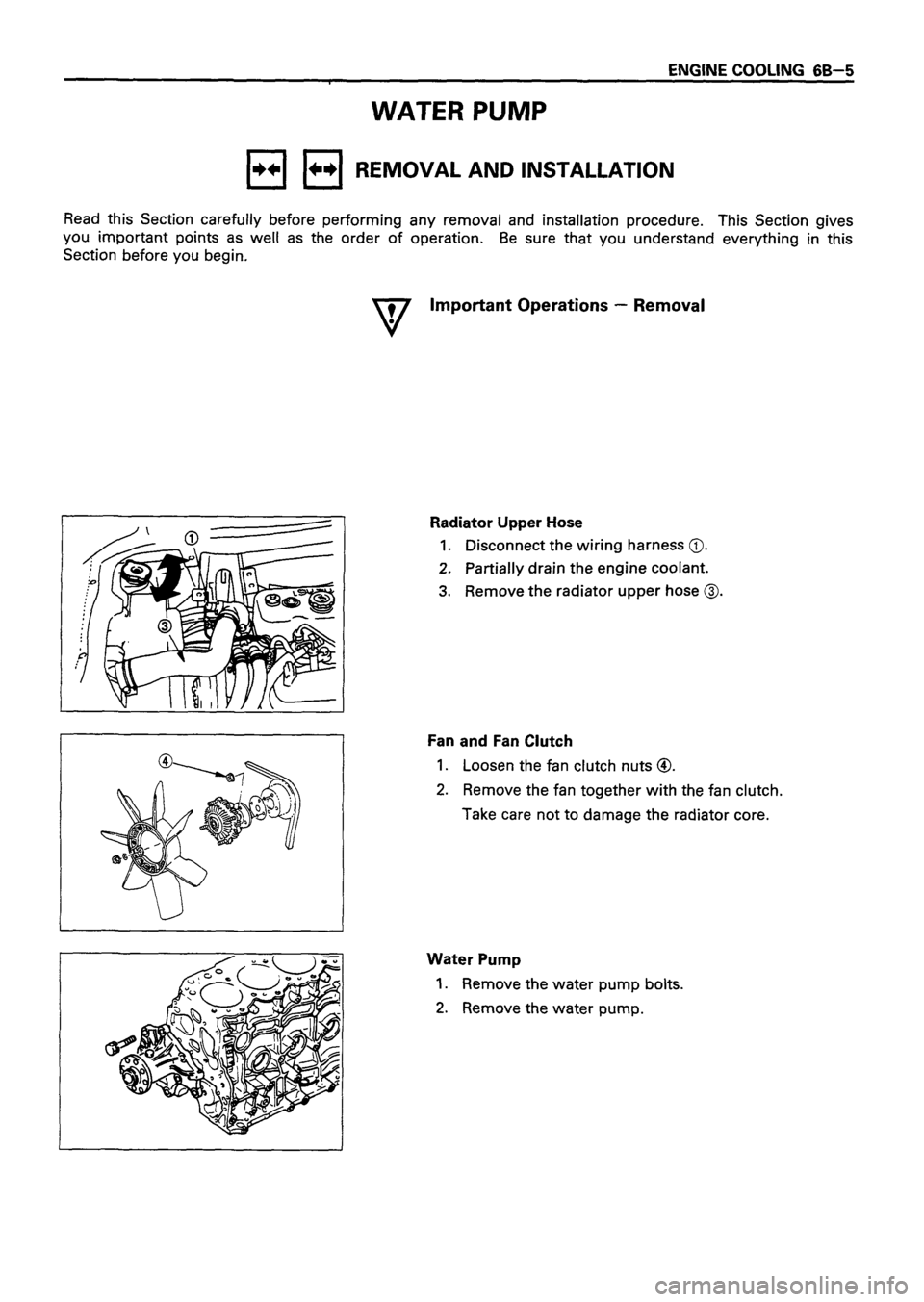 ISUZU TF SERIES 1993  Workshop Manual 