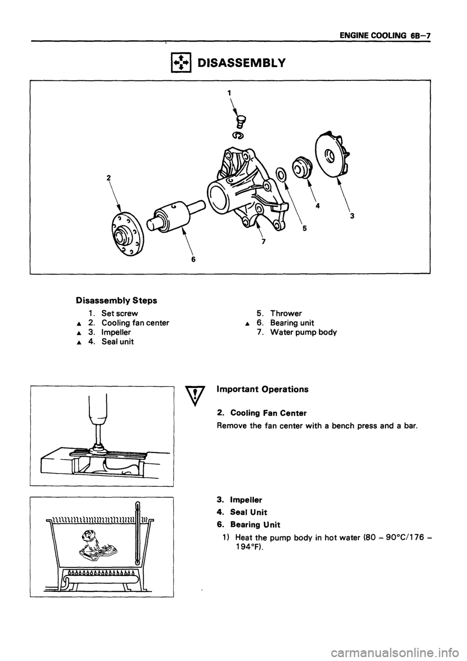 ISUZU TF SERIES 1993  Workshop Manual 