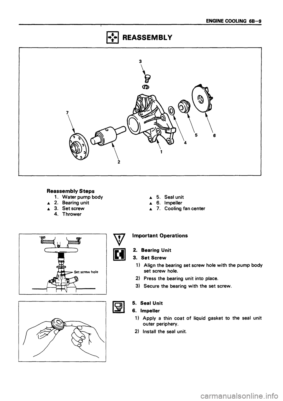 ISUZU TF SERIES 1993  Workshop Manual 