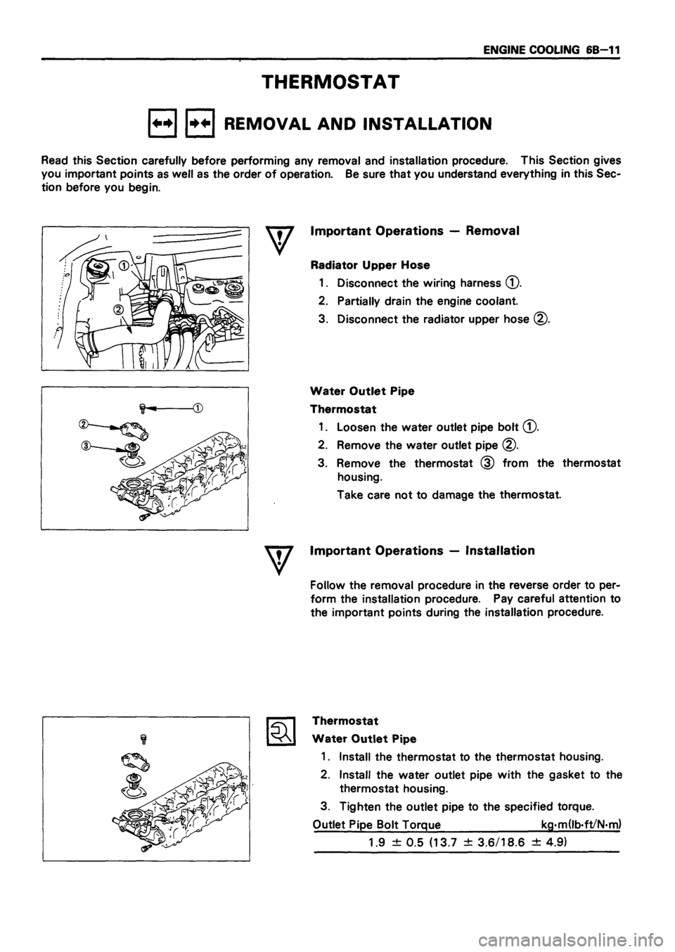 ISUZU TF SERIES 1993  Workshop Manual 