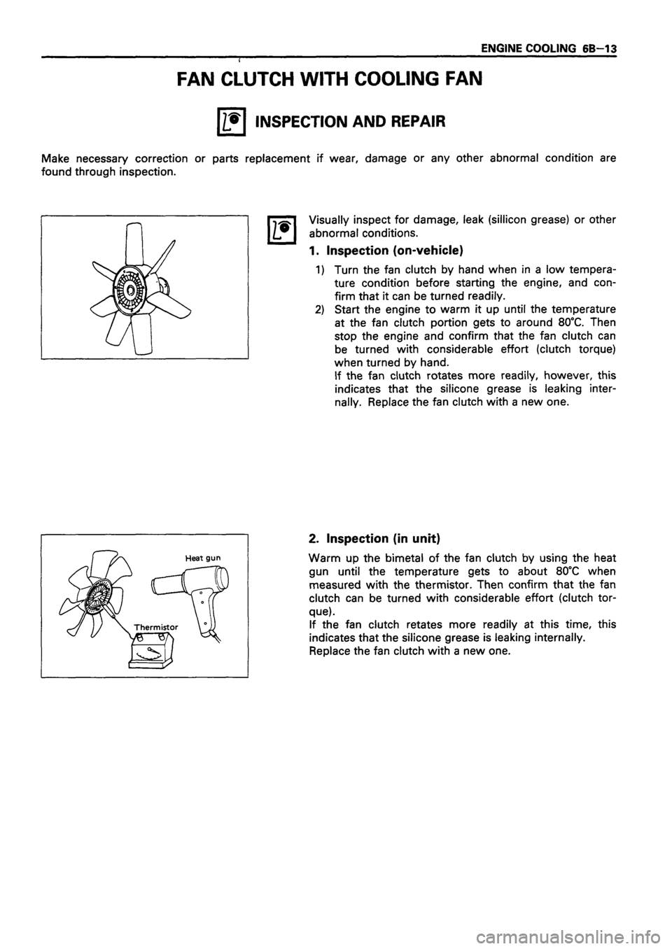 ISUZU TF SERIES 1993  Workshop Manual 