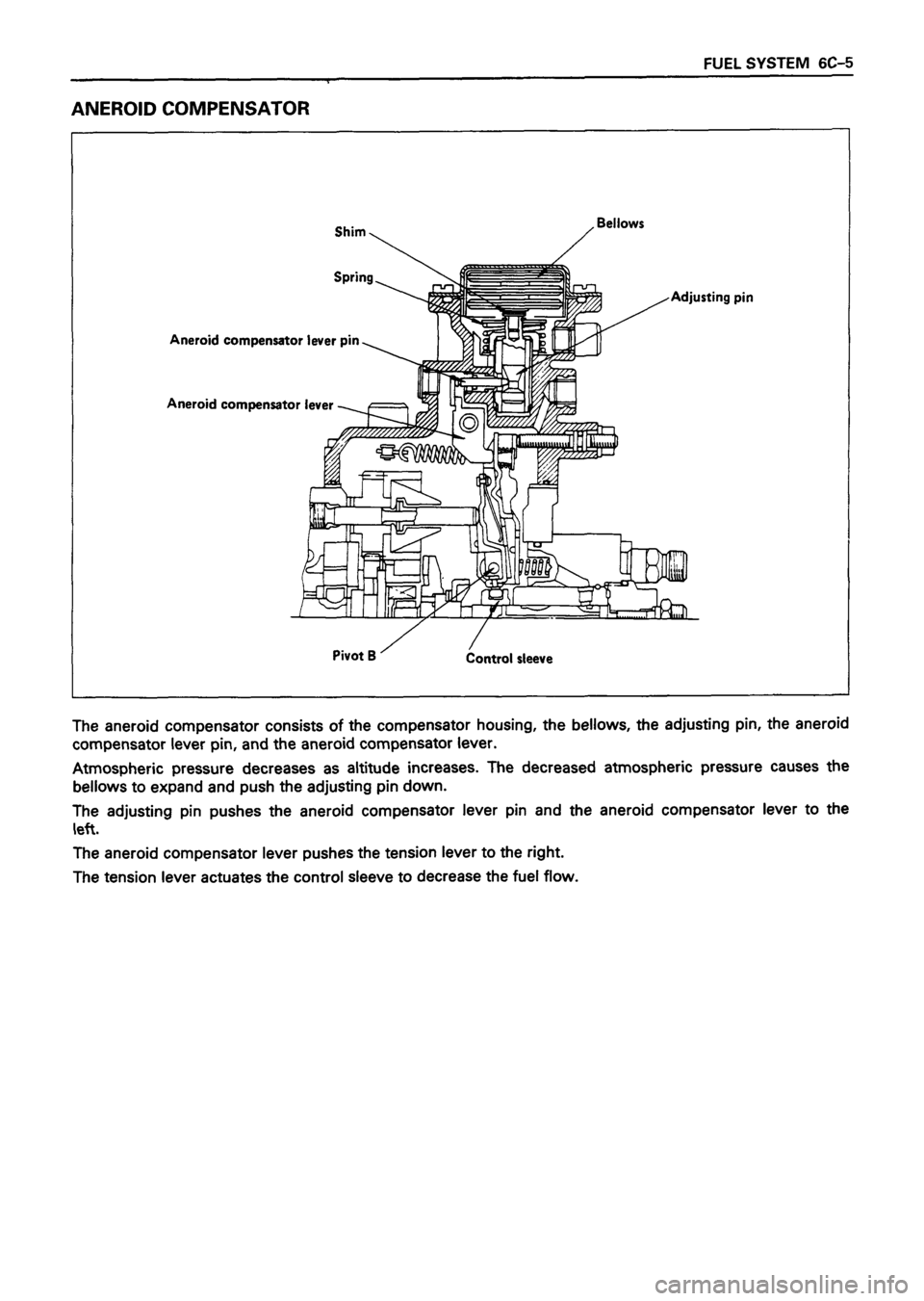 ISUZU TF SERIES 1993  Workshop Manual 