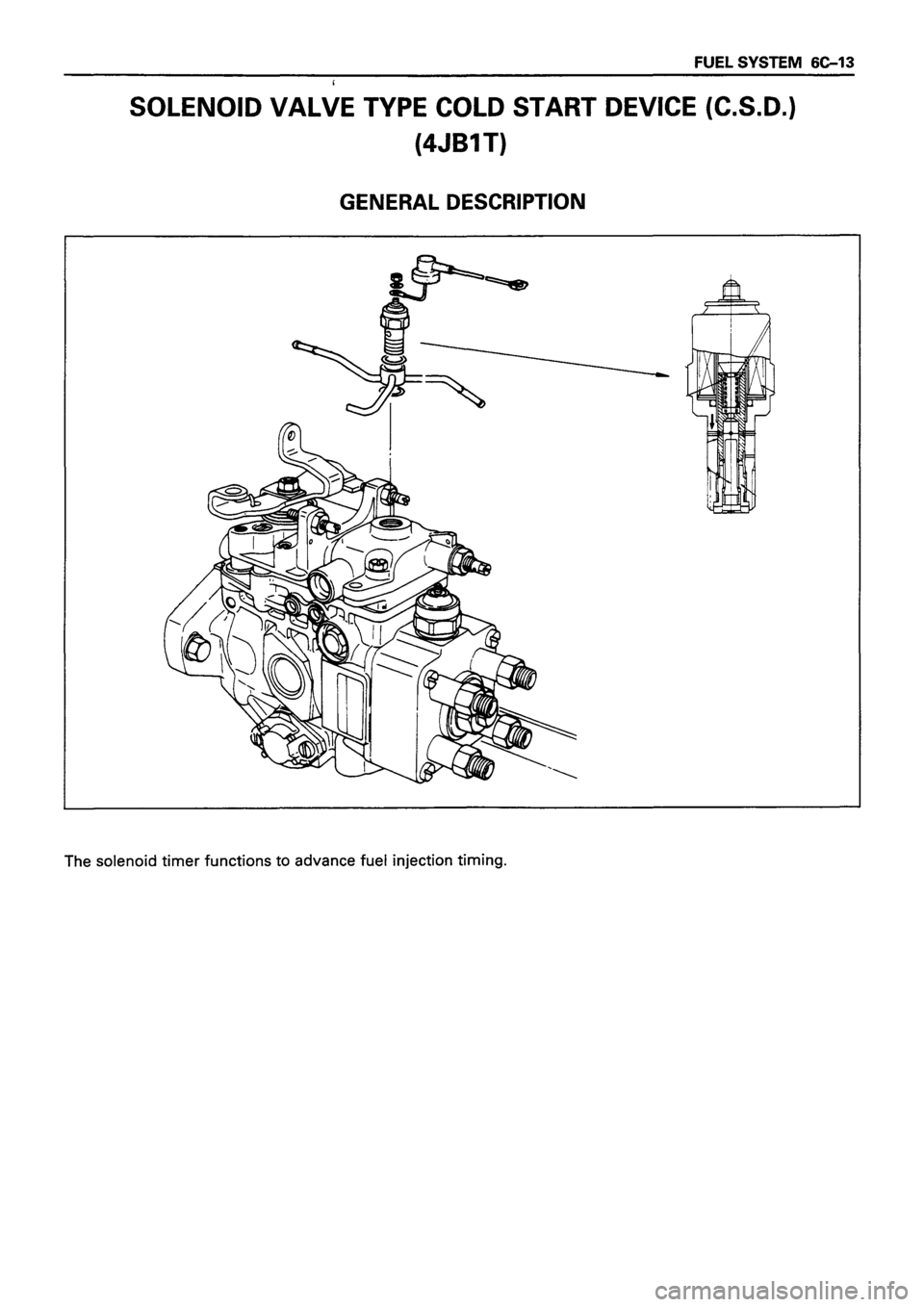 ISUZU TF SERIES 1993  Workshop Manual 