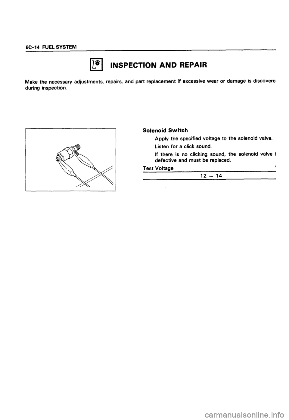 ISUZU TF SERIES 1993  Workshop Manual 