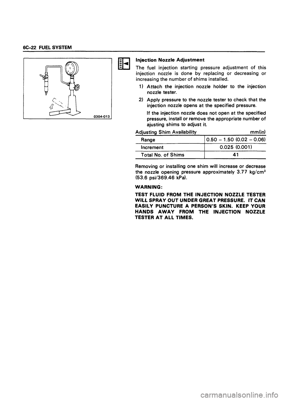 ISUZU TF SERIES 1993 Workshop Manual ISUZU TF SERIES 1993 Workshop Manual