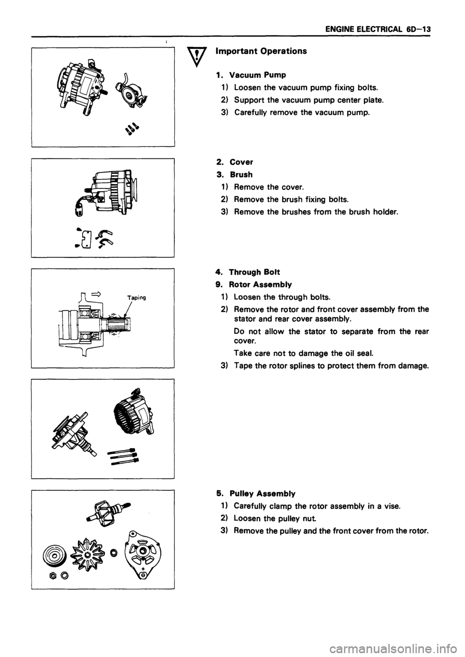 ISUZU TF SERIES 1993 Workshop Manual ISUZU TF SERIES 1993 Workshop Manual