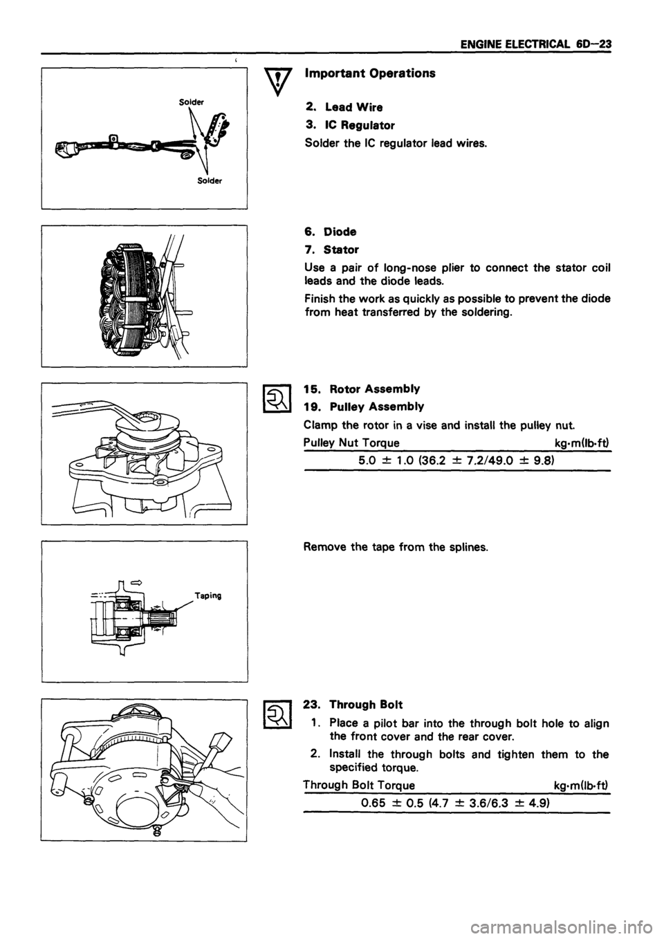 ISUZU TF SERIES 1993 Workshop Manual ISUZU TF SERIES 1993 Workshop Manual