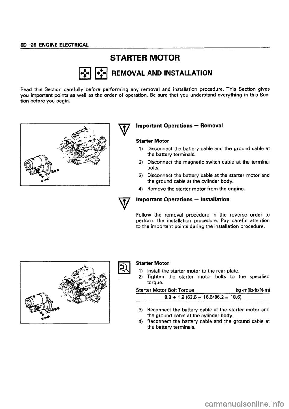 ISUZU TF SERIES 1993 Workshop Manual ISUZU TF SERIES 1993 Workshop Manual