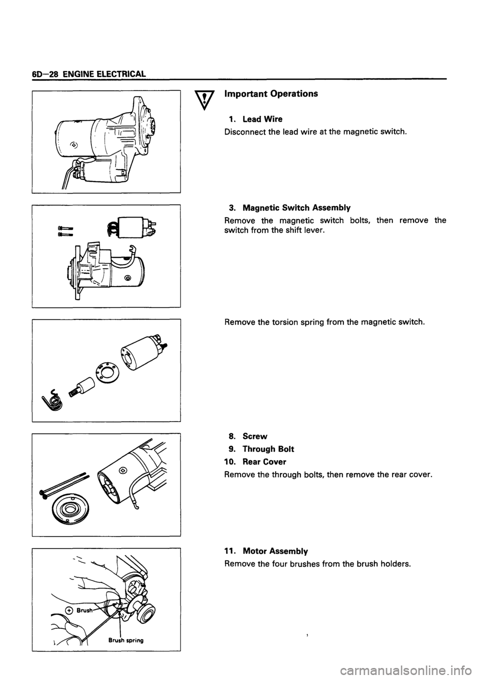 ISUZU TF SERIES 1993 Workshop Manual ISUZU TF SERIES 1993 Workshop Manual