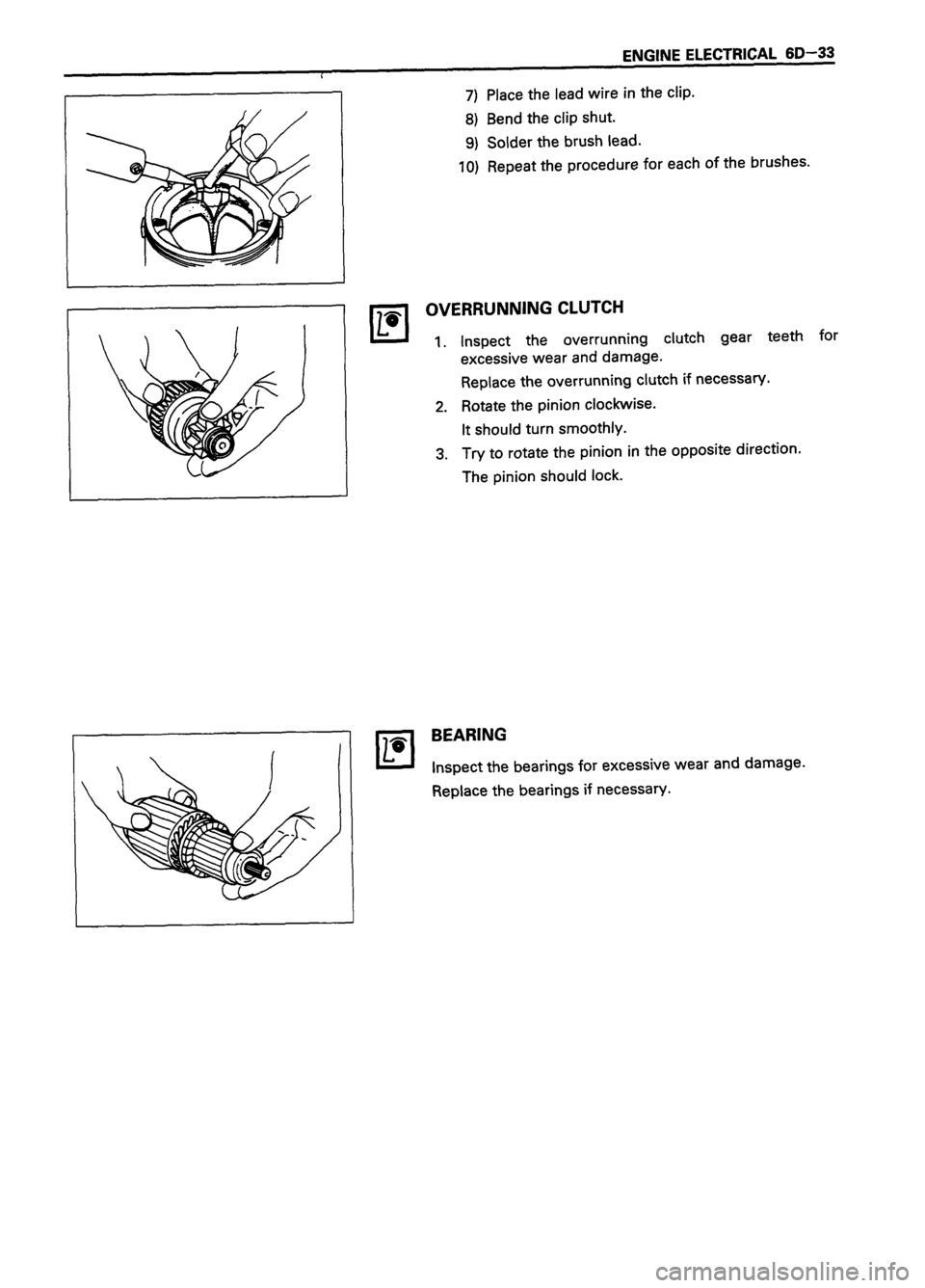 ISUZU TF SERIES 1993  Workshop Manual 