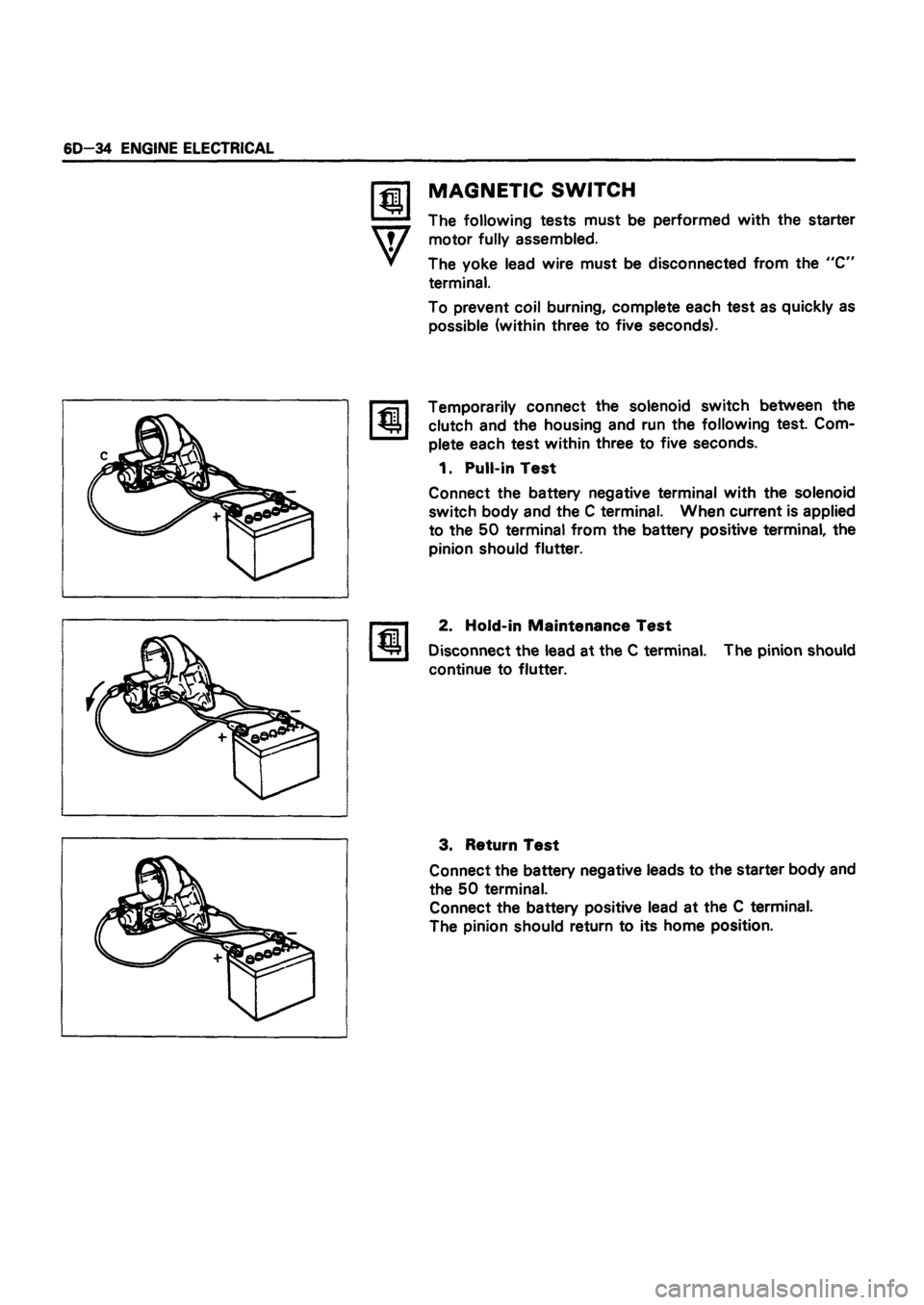ISUZU TF SERIES 1993  Workshop Manual 