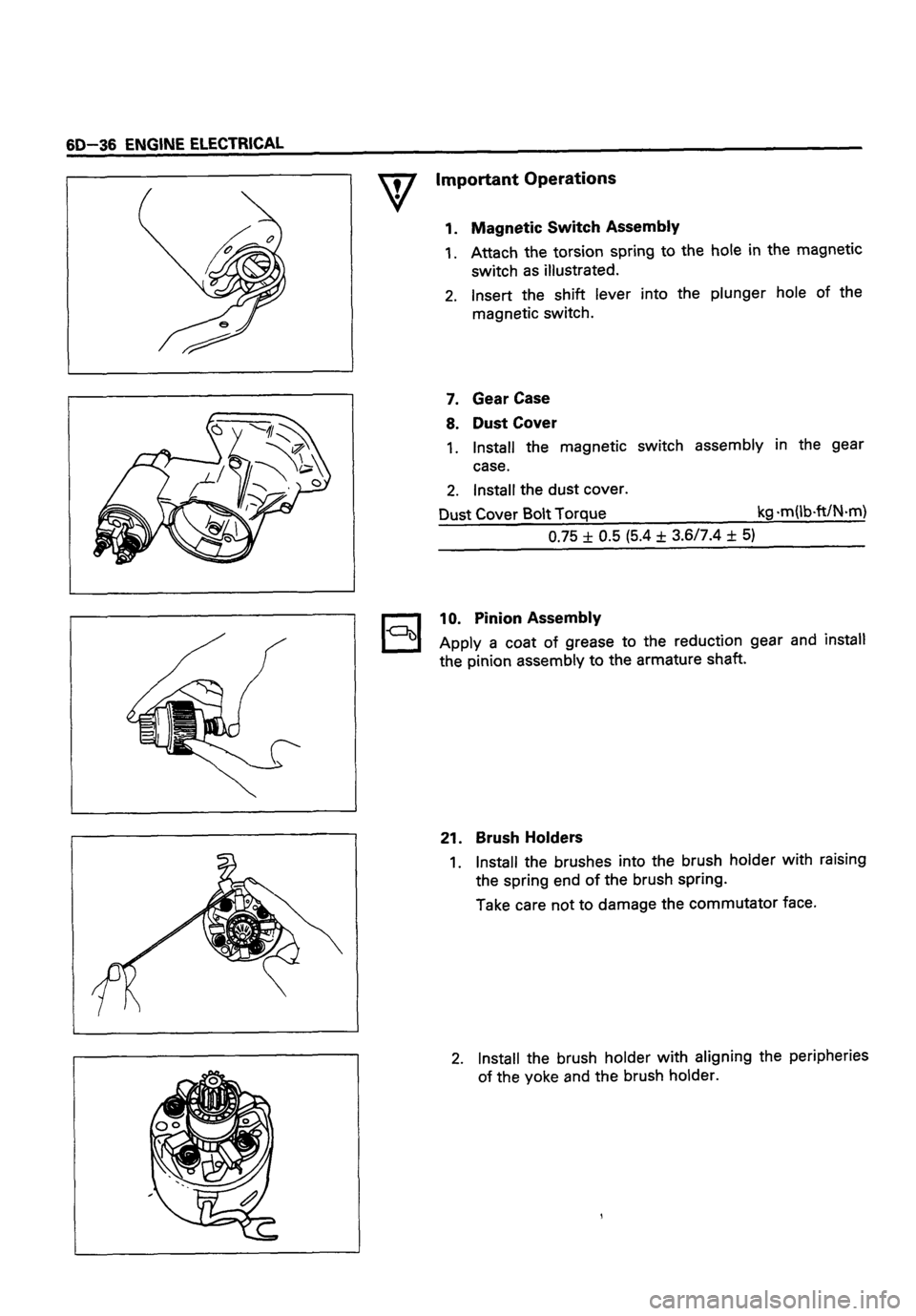 ISUZU TF SERIES 1993  Workshop Manual 