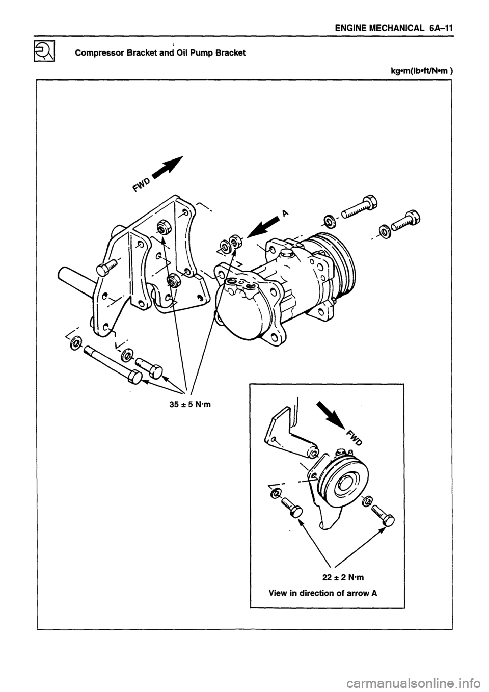 ISUZU TF SERIES 1993  Workshop Manual 
