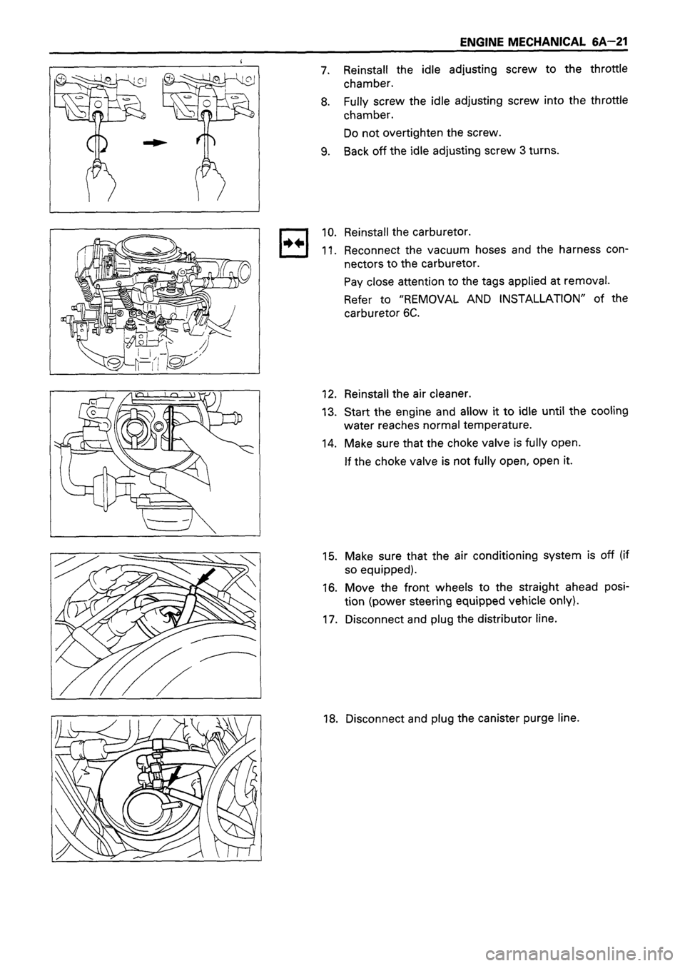 ISUZU TF SERIES 1993  Workshop Manual 