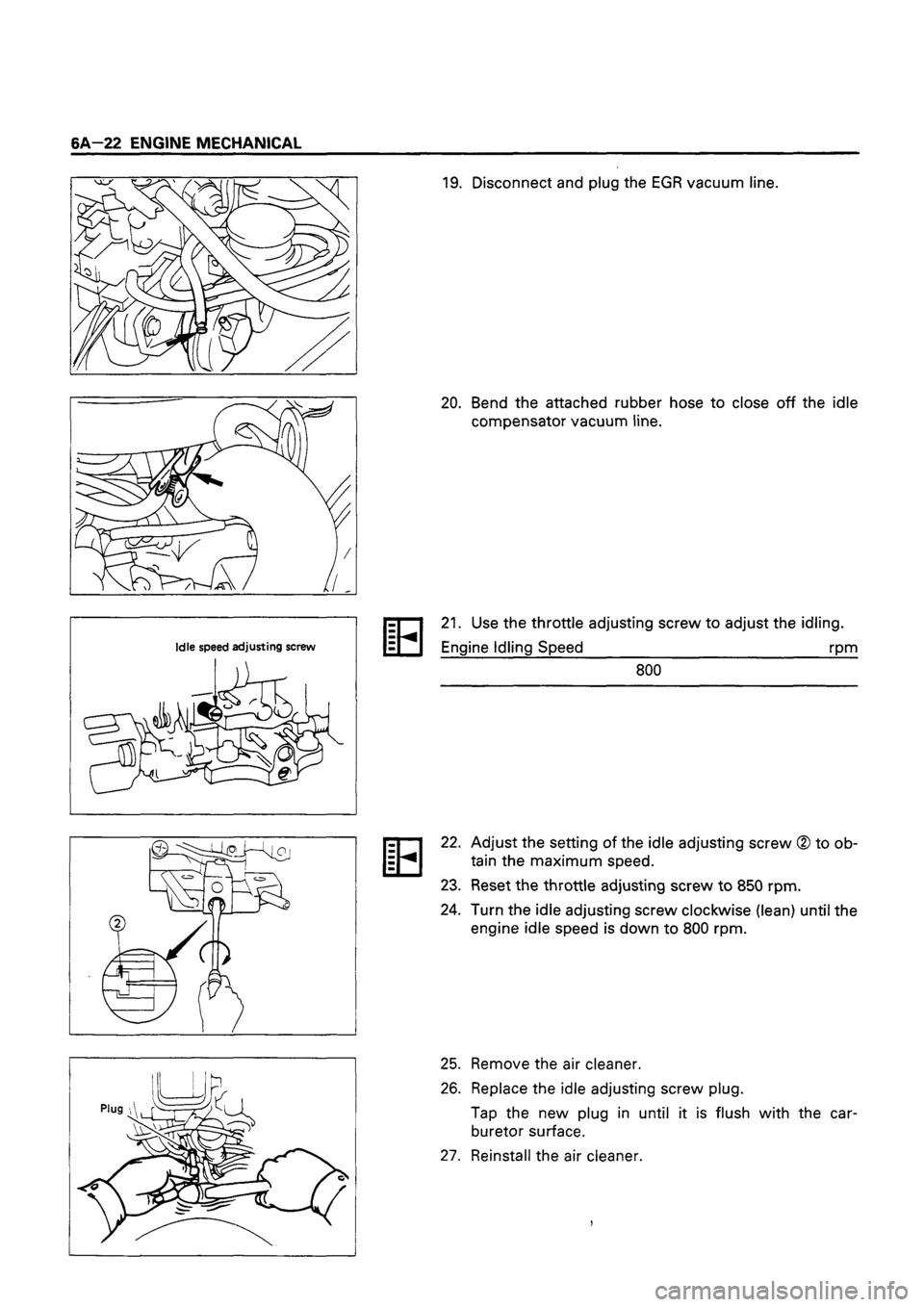 ISUZU TF SERIES 1993  Workshop Manual 