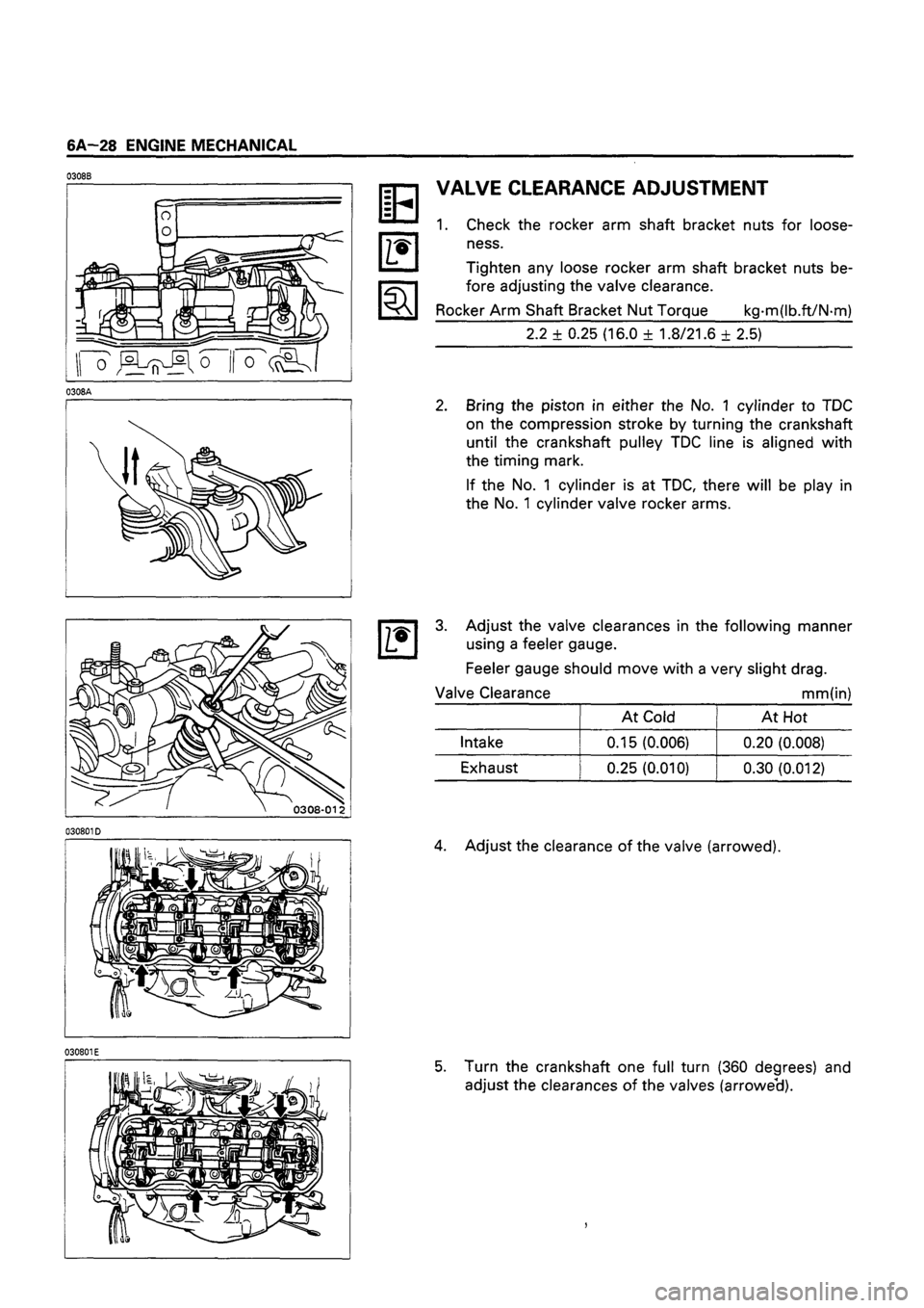 ISUZU TF SERIES 1993  Workshop Manual 